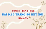 Bài 9.10 trang 90 Toán 8 Kết nối tri thức Tập 2